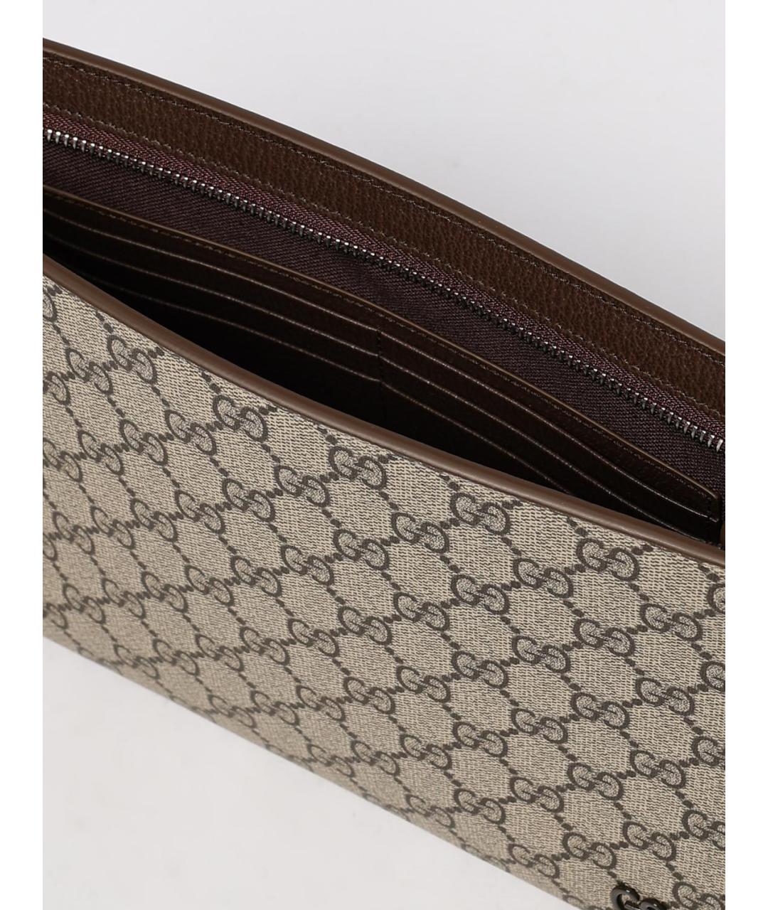 GUCCI Бежевая барсетка, фото 5