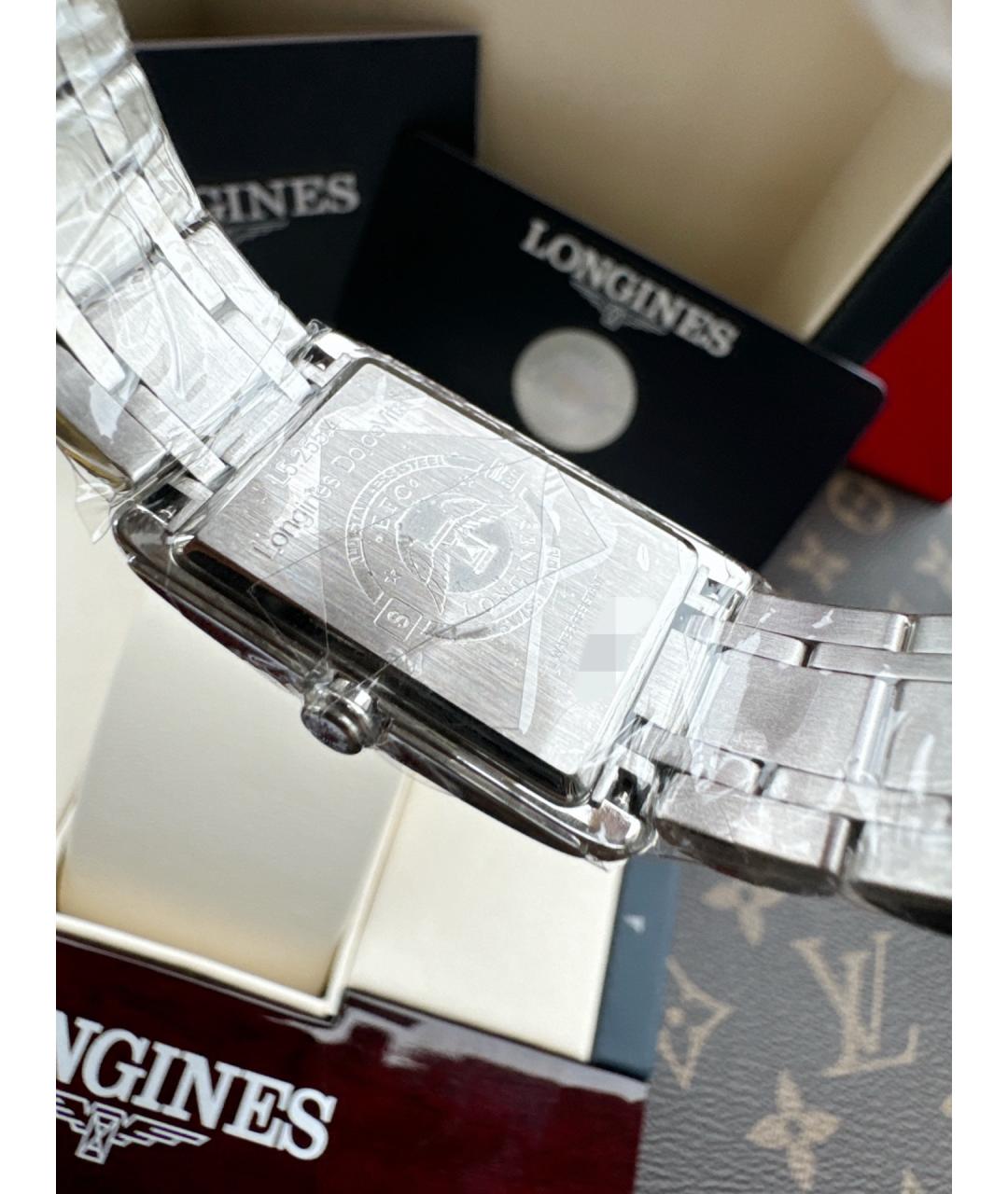 LONGINES Белые металлические часы, фото 8