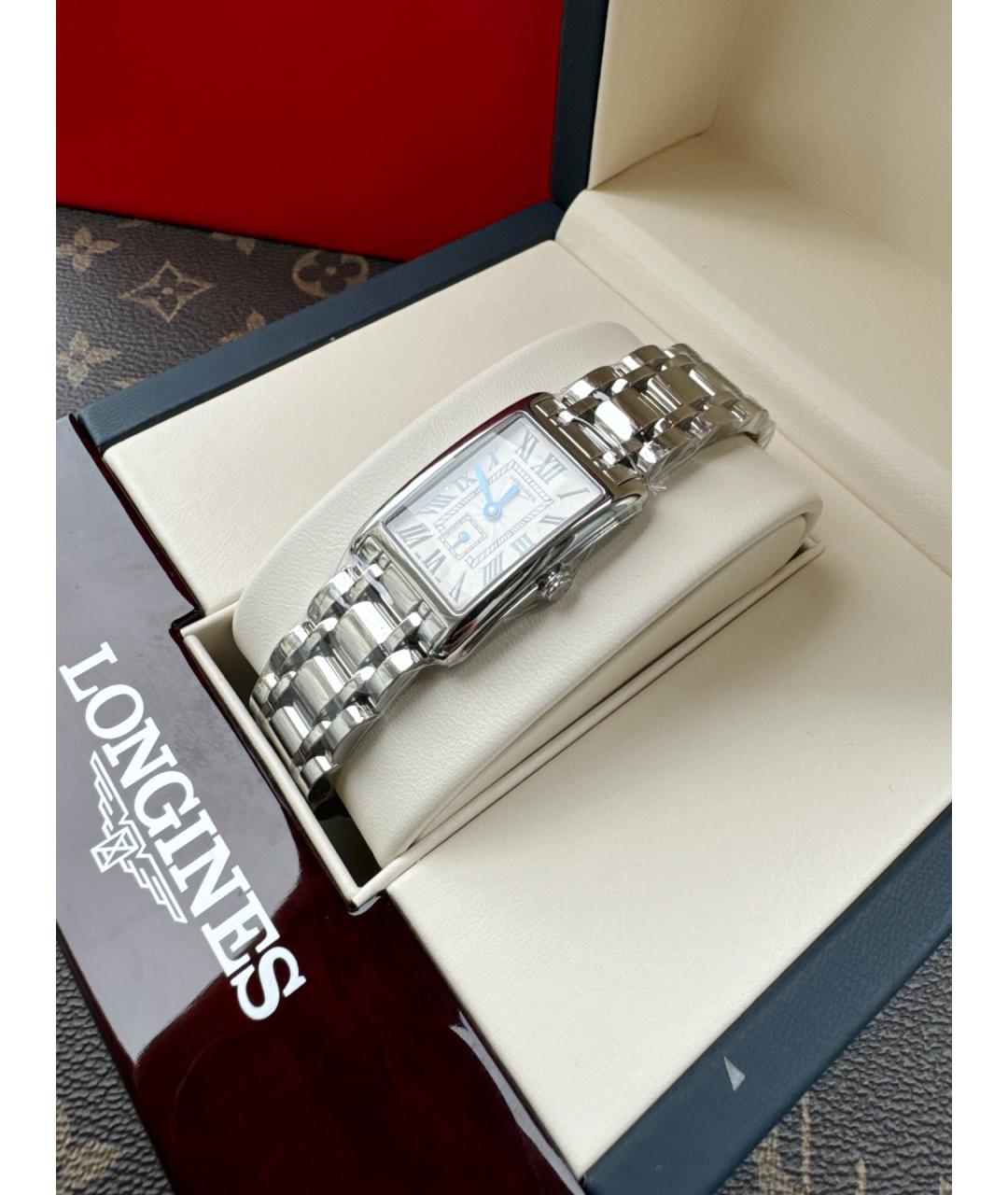 LONGINES Белые металлические часы, фото 3