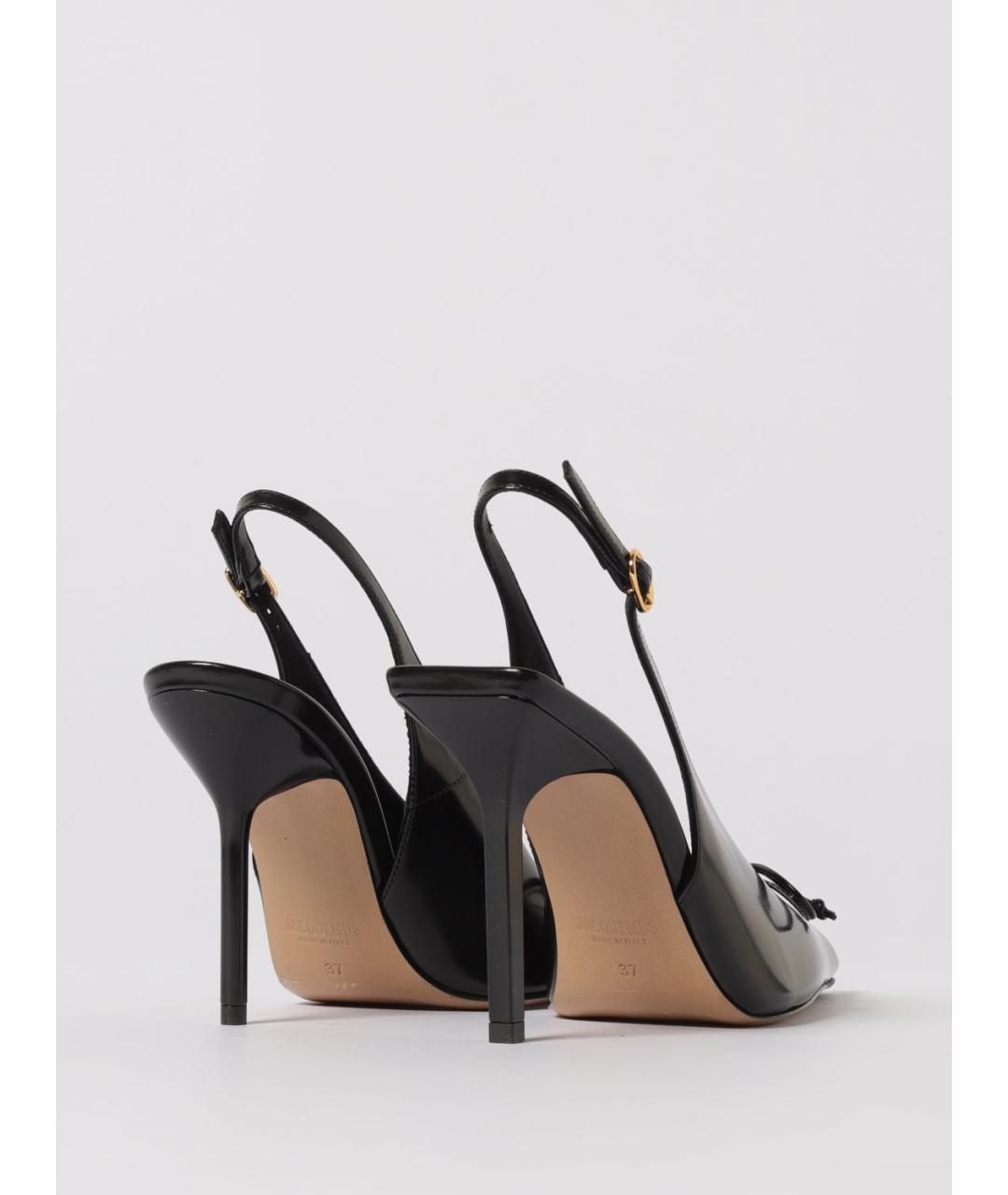 JACQUEMUS Черные кожаные туфли, фото 3