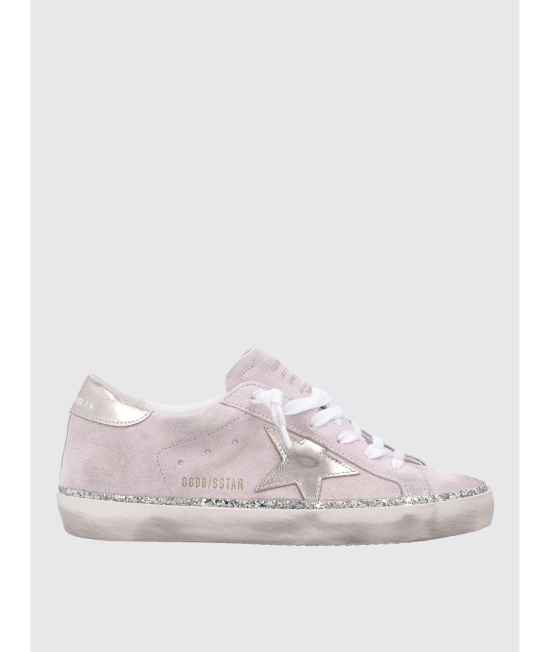 GOLDEN GOOSE DELUXE BRAND Розовые замшевые кеды, фото 5