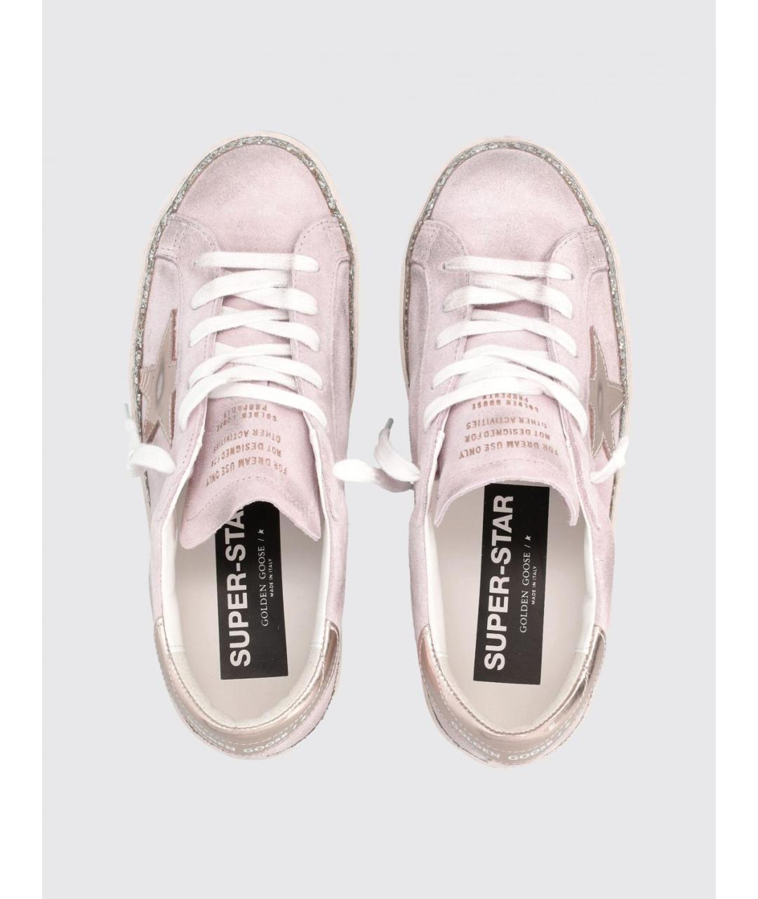GOLDEN GOOSE DELUXE BRAND Розовые замшевые кеды, фото 4