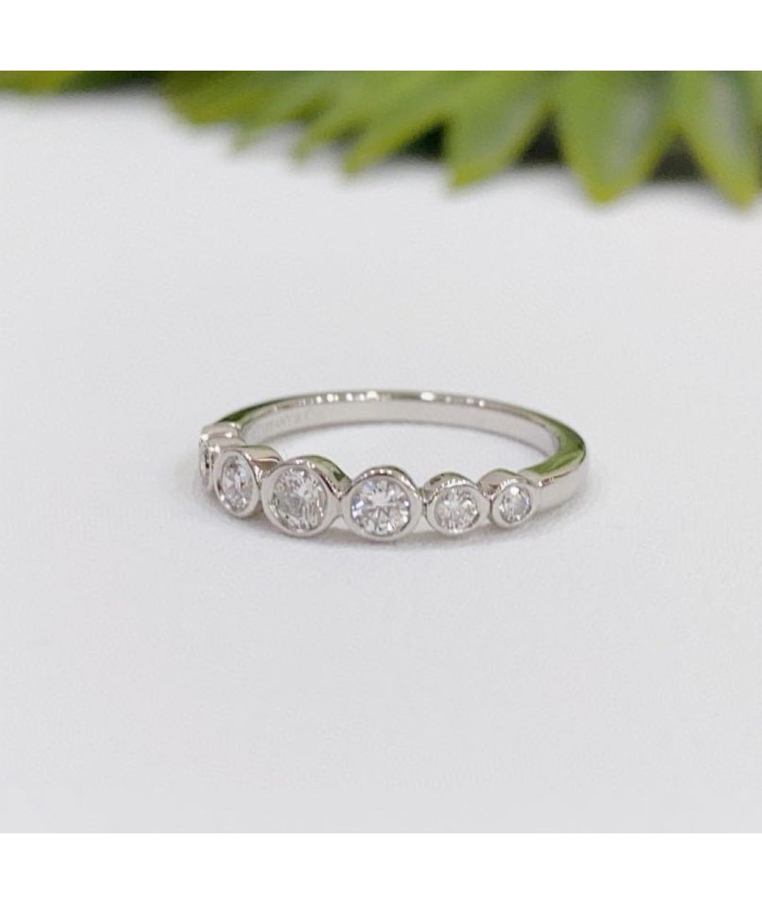 TIFFANY&CO Белое платиновое кольцо, фото 3