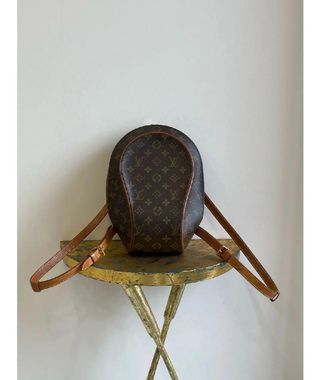 LOUIS VUITTON Коричневый кожаный рюкзак, фото 5