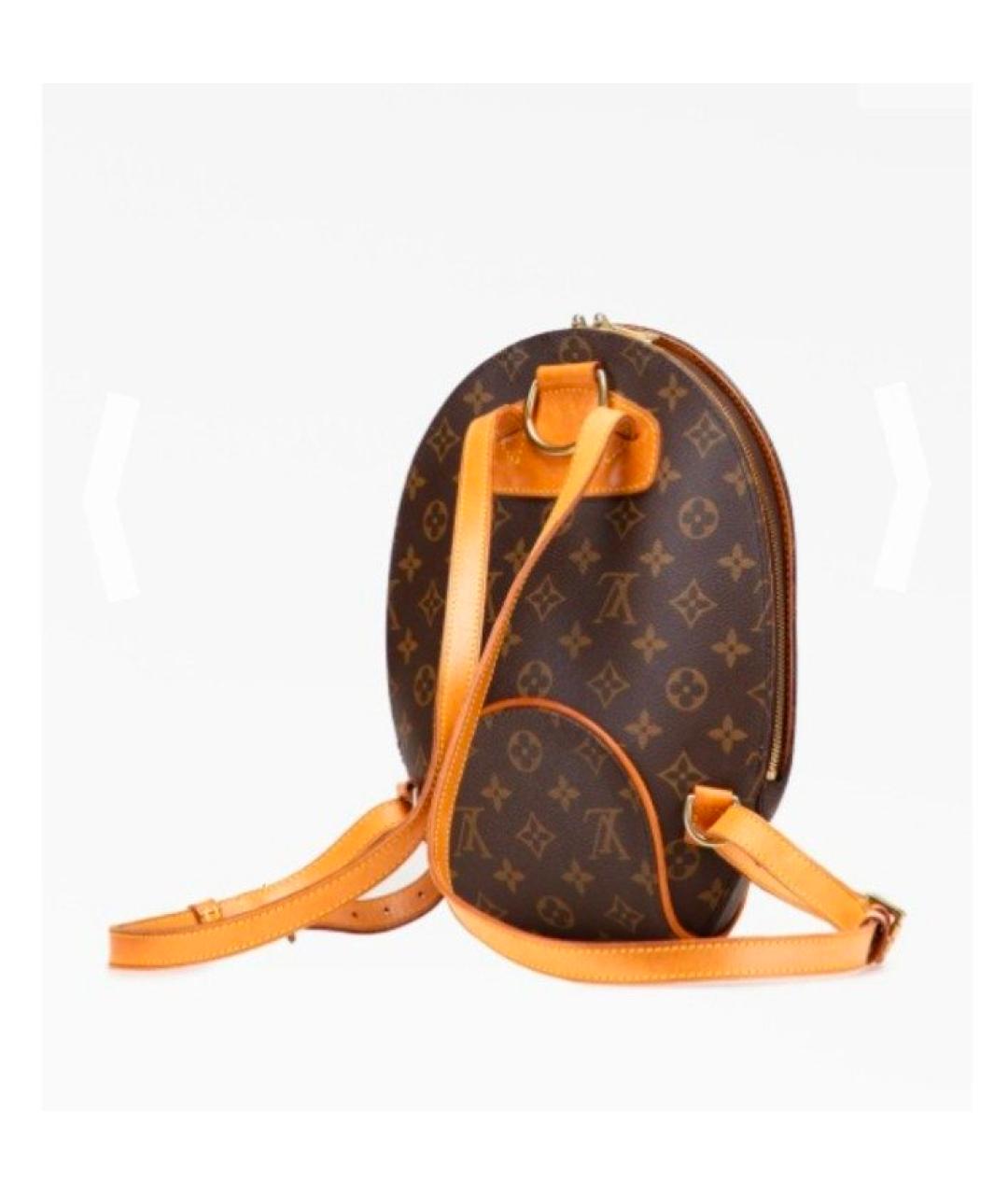 LOUIS VUITTON Коричневый кожаный рюкзак, фото 2