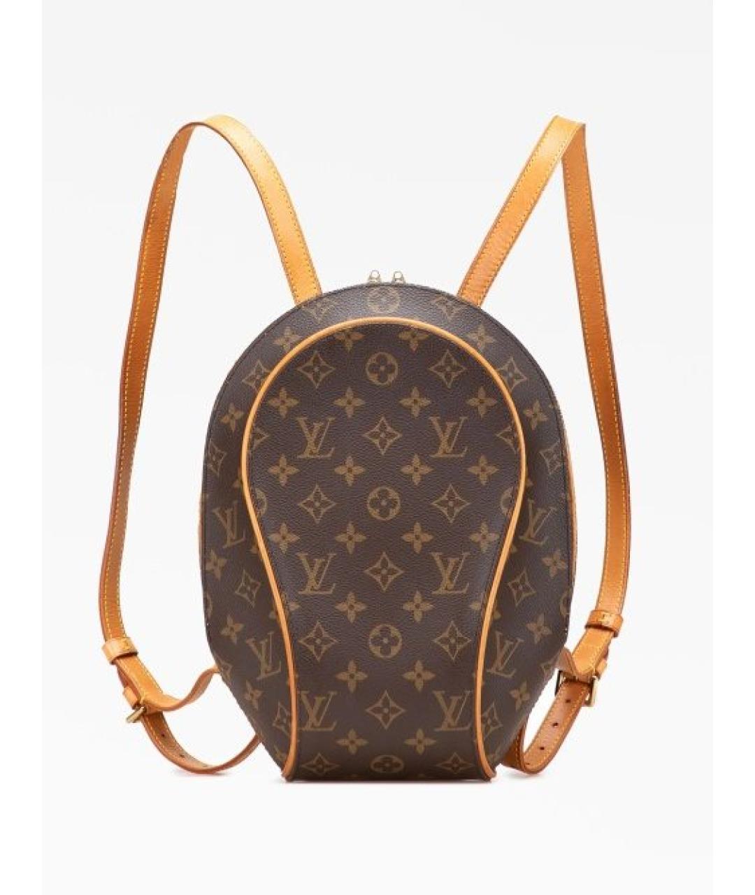 LOUIS VUITTON Коричневый кожаный рюкзак, фото 6