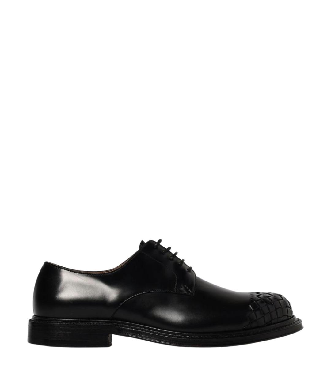 BOTTEGA VENETA Черные кожаные туфли, фото 1