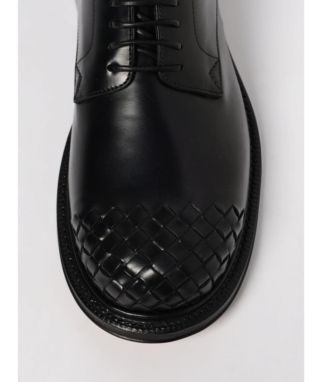 BOTTEGA VENETA Черные кожаные туфли, фото 4