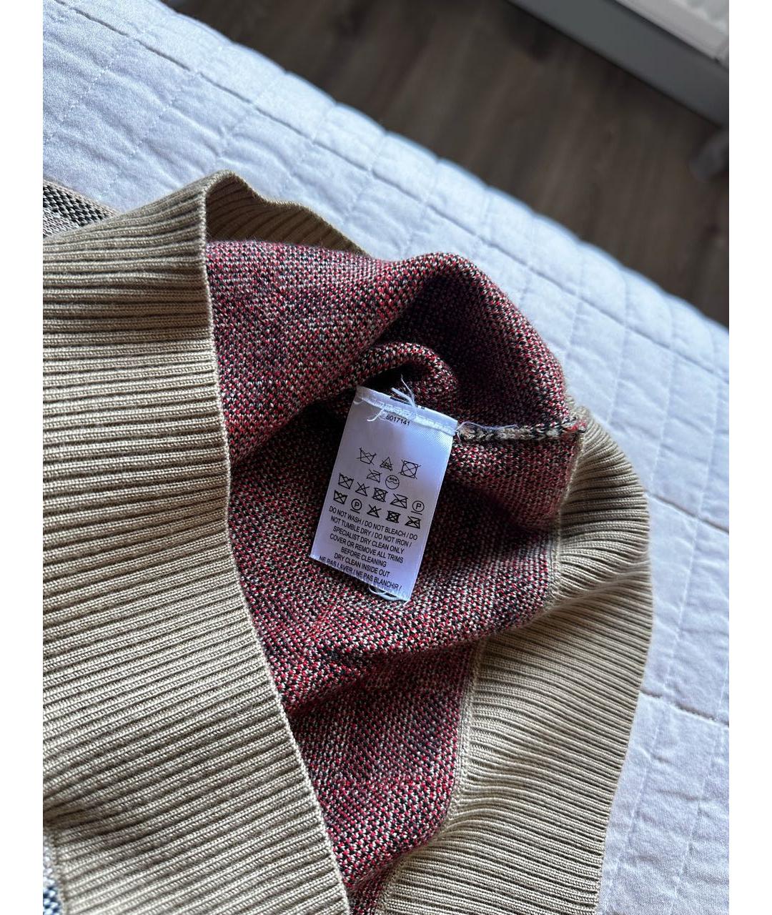 BURBERRY Бежевая футболка, фото 7