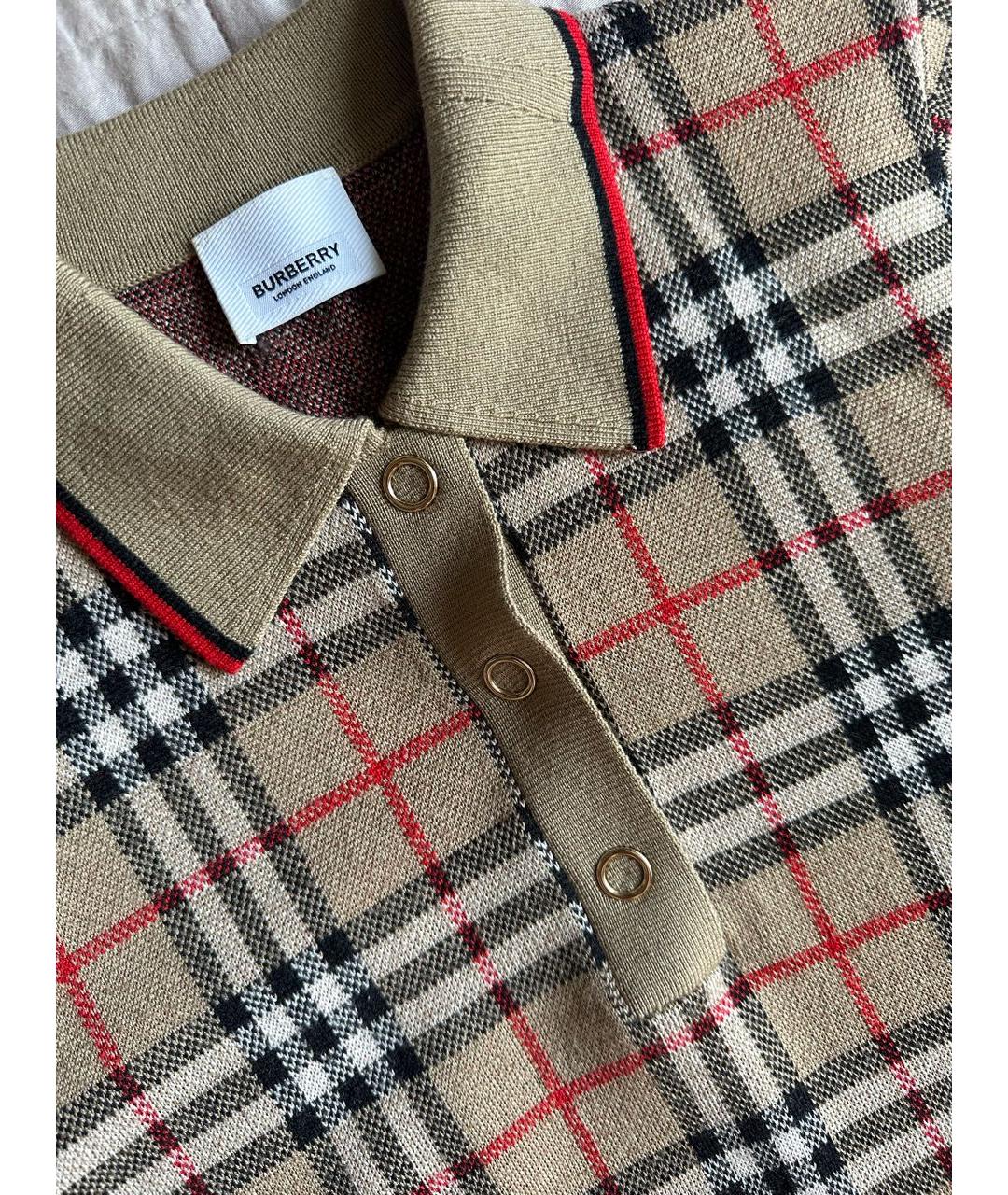 BURBERRY Бежевая футболка, фото 3
