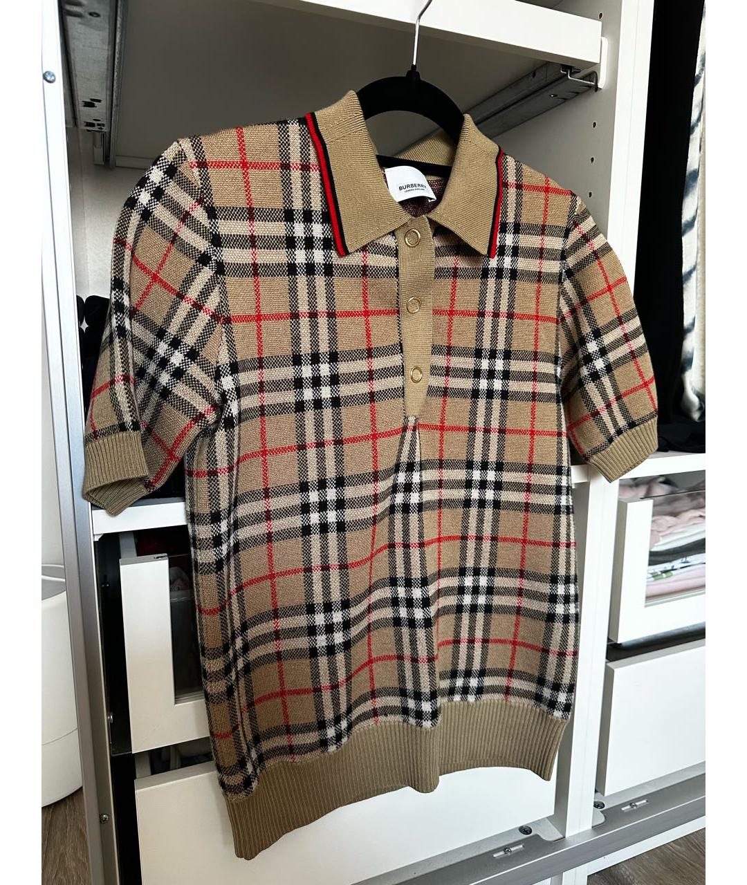 BURBERRY Бежевая футболка, фото 8
