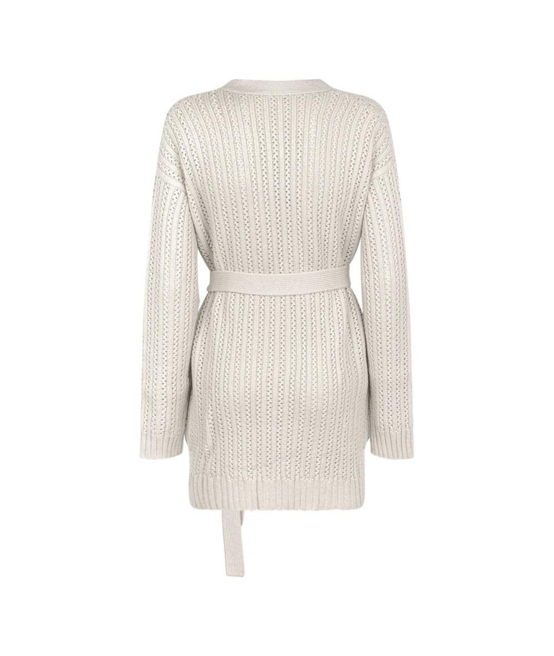 MAX MARA Серый шерстяной кардиган, фото 2