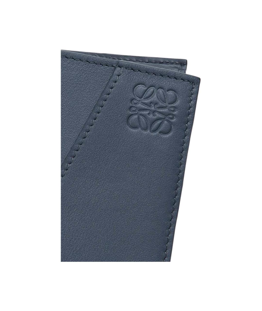 LOEWE Темно-синий кожаный кошелек, фото 5