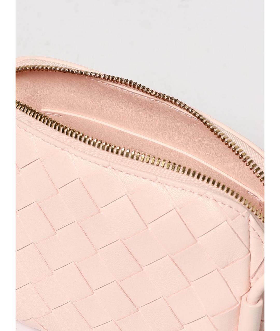 BOTTEGA VENETA Бежевая кожаная сумка через плечо, фото 5