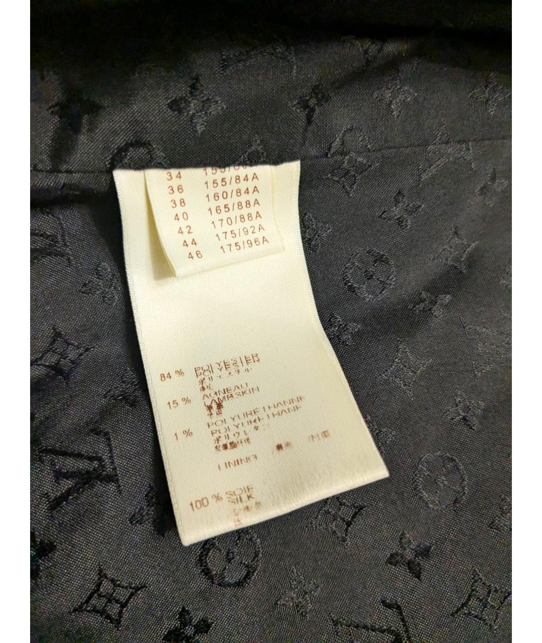 LOUIS VUITTON Темно-синяя полиэстеровая куртка, фото 7