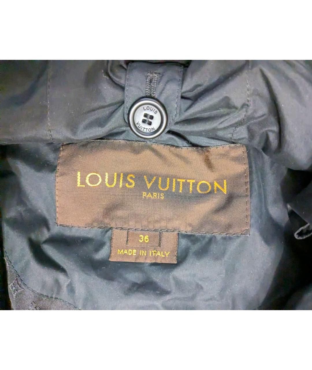 LOUIS VUITTON Темно-синяя полиэстеровая куртка, фото 4