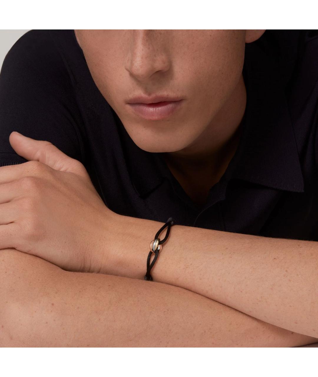 CARTIER Черный браслет из желтого золота, фото 3