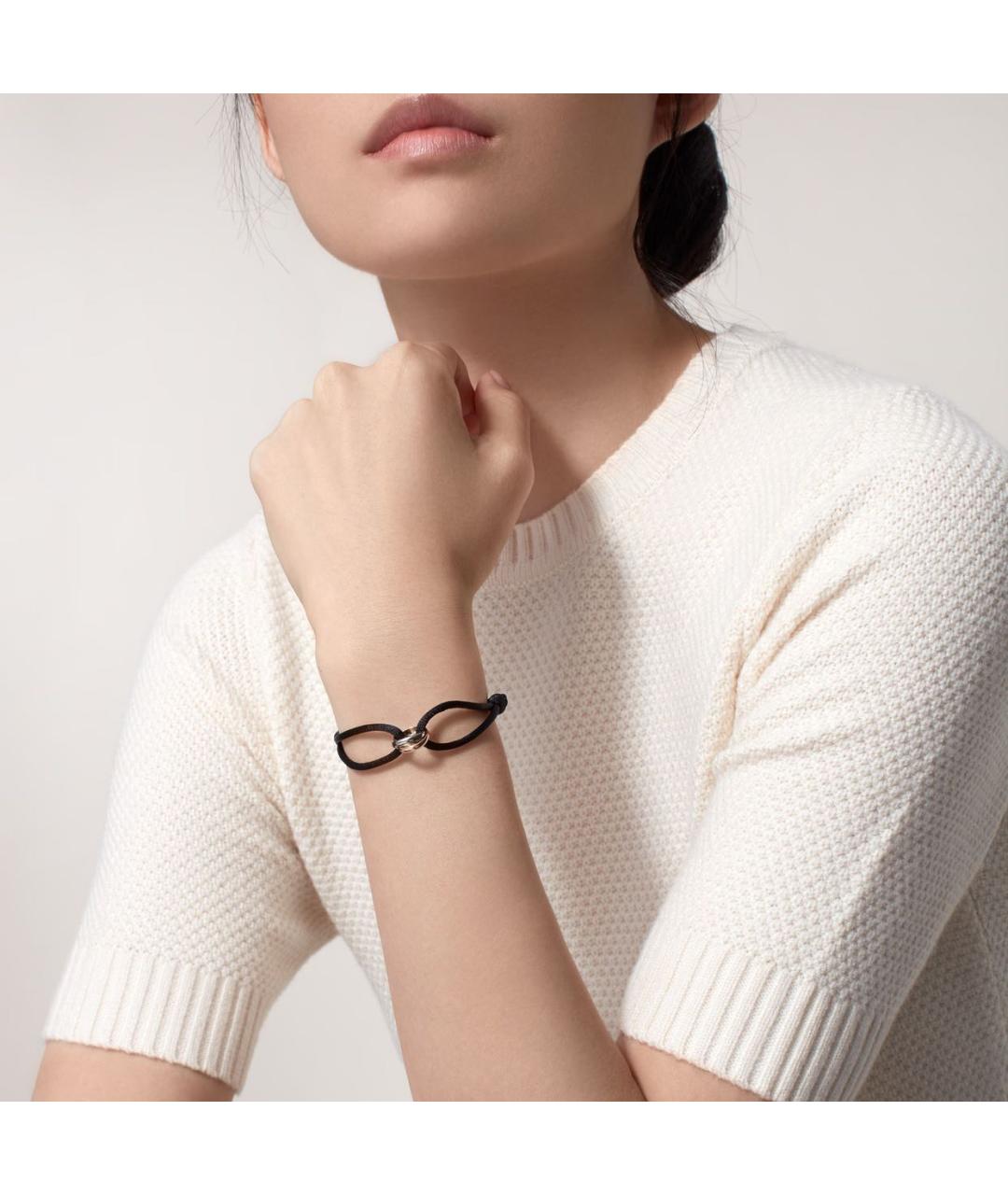 CARTIER Черный браслет из желтого золота, фото 2