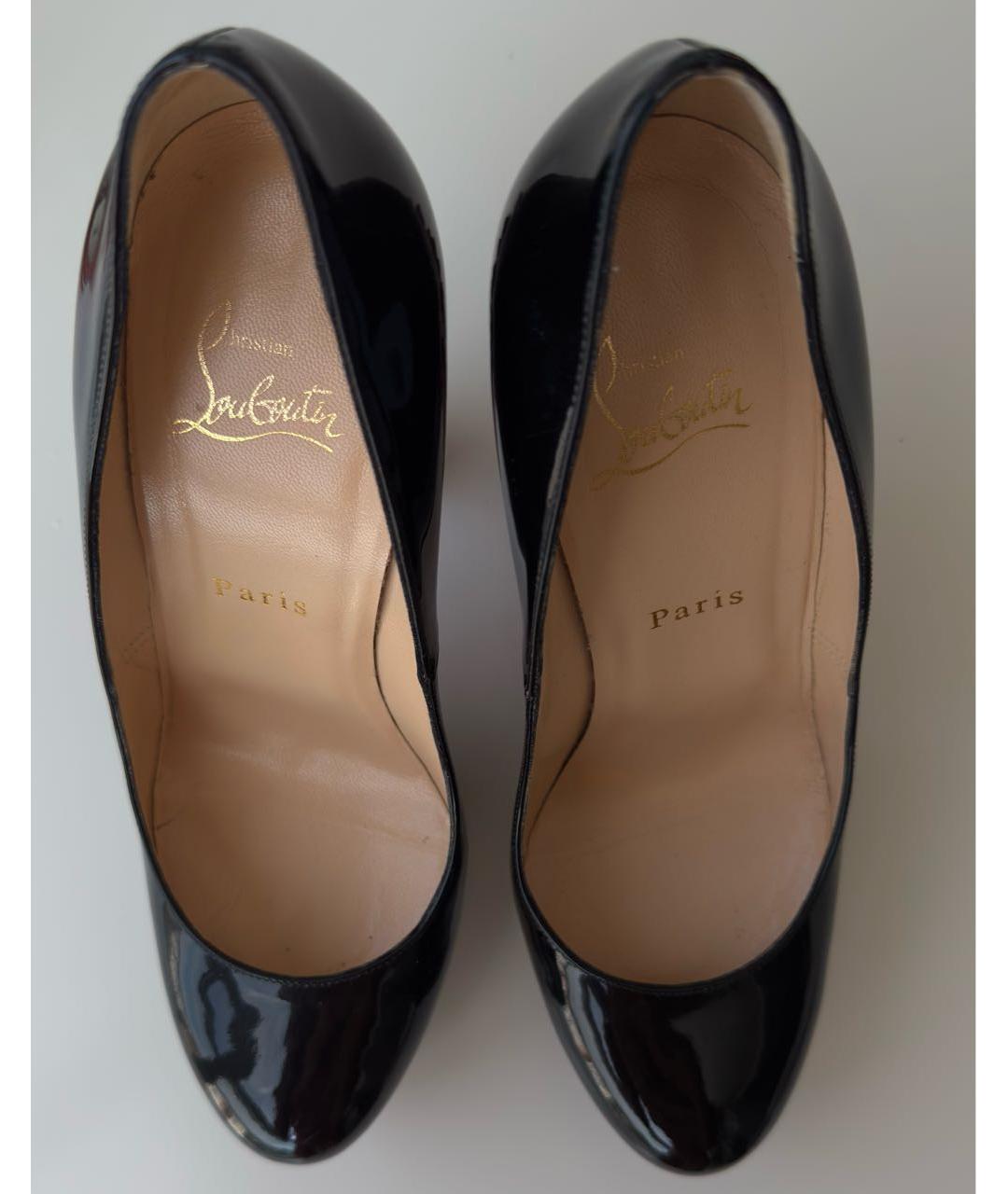 CHRISTIAN LOUBOUTIN Черные туфли из лакированной кожи, фото 3