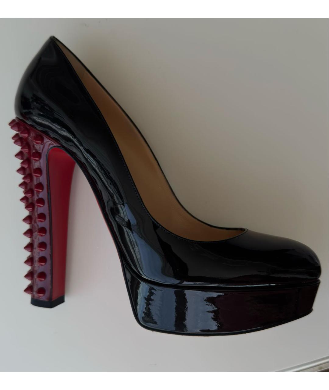 CHRISTIAN LOUBOUTIN Черные туфли из лакированной кожи, фото 7