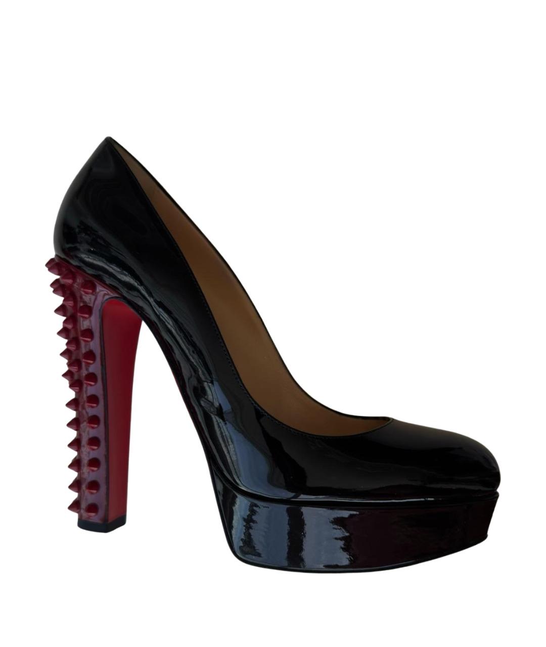 CHRISTIAN LOUBOUTIN Черные туфли из лакированной кожи, фото 1