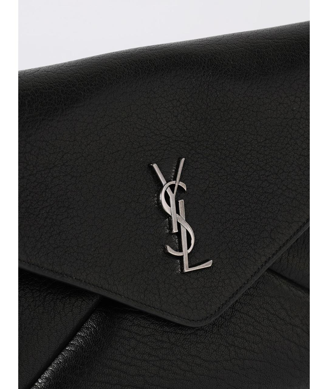 SAINT LAURENT Черная кожаная папка для документов, фото 4