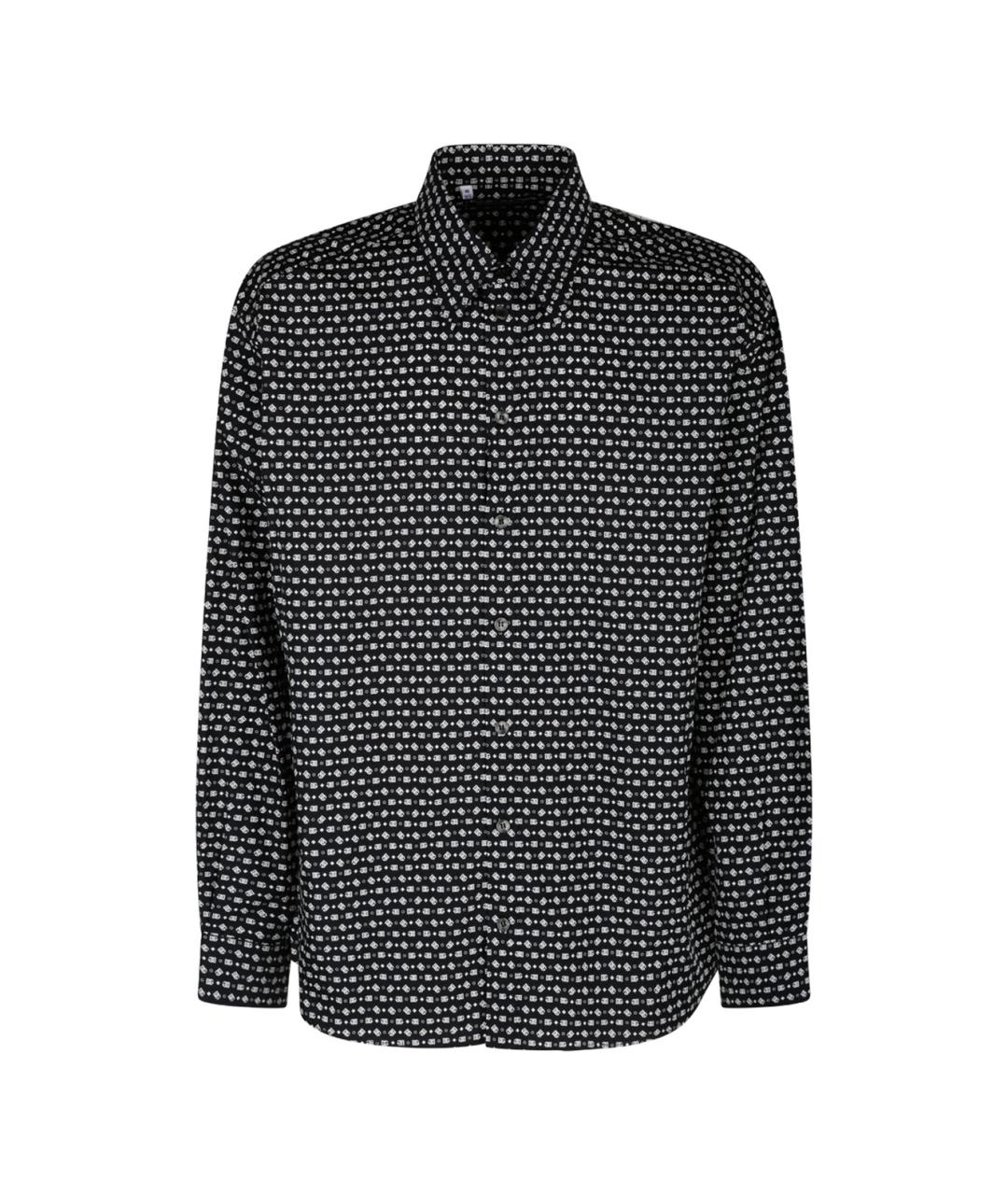 DOLCE&GABBANA Черная хлопковая кэжуал рубашка, фото 1