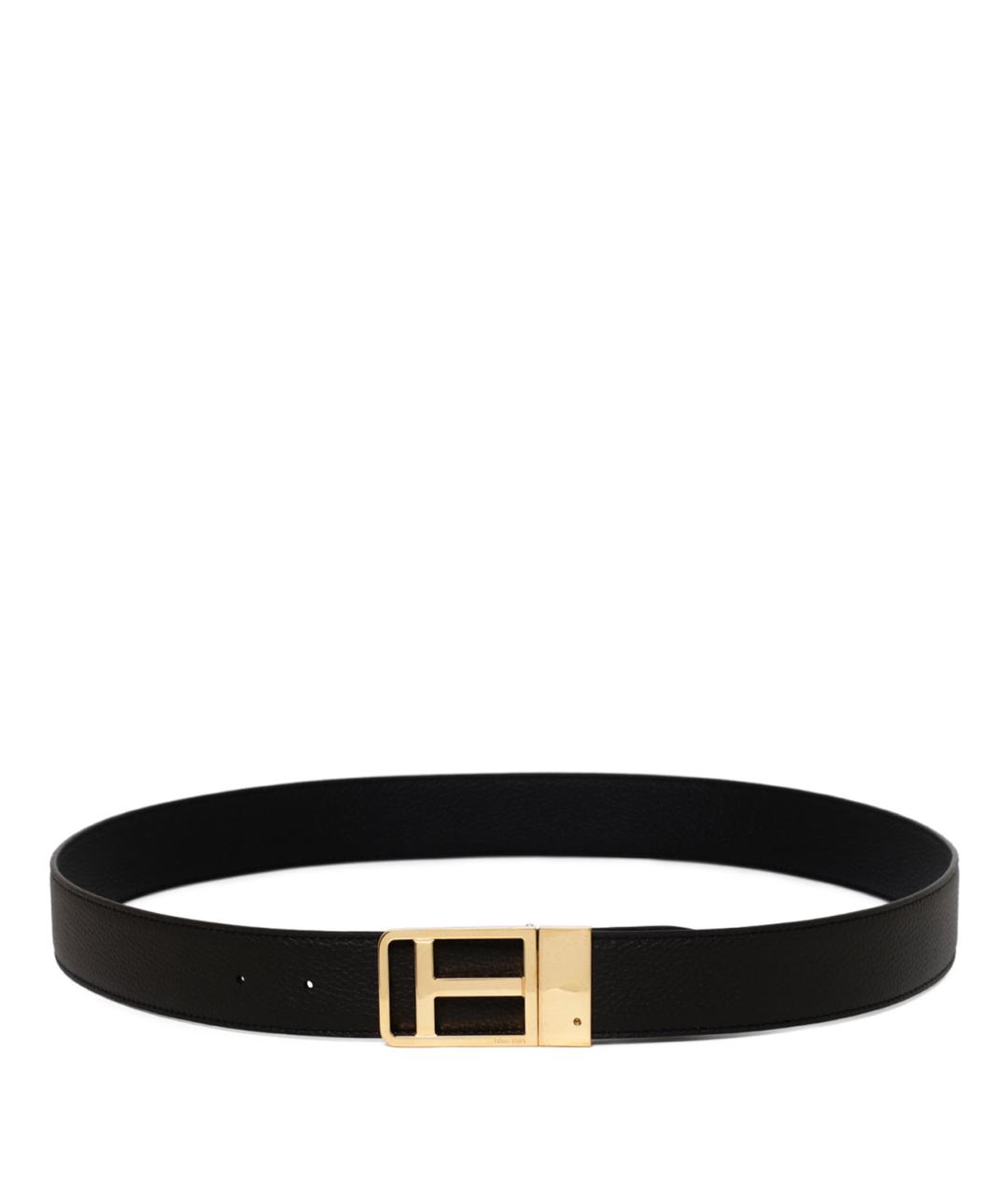 TOM FORD Черный кожаный ремень, фото 1
