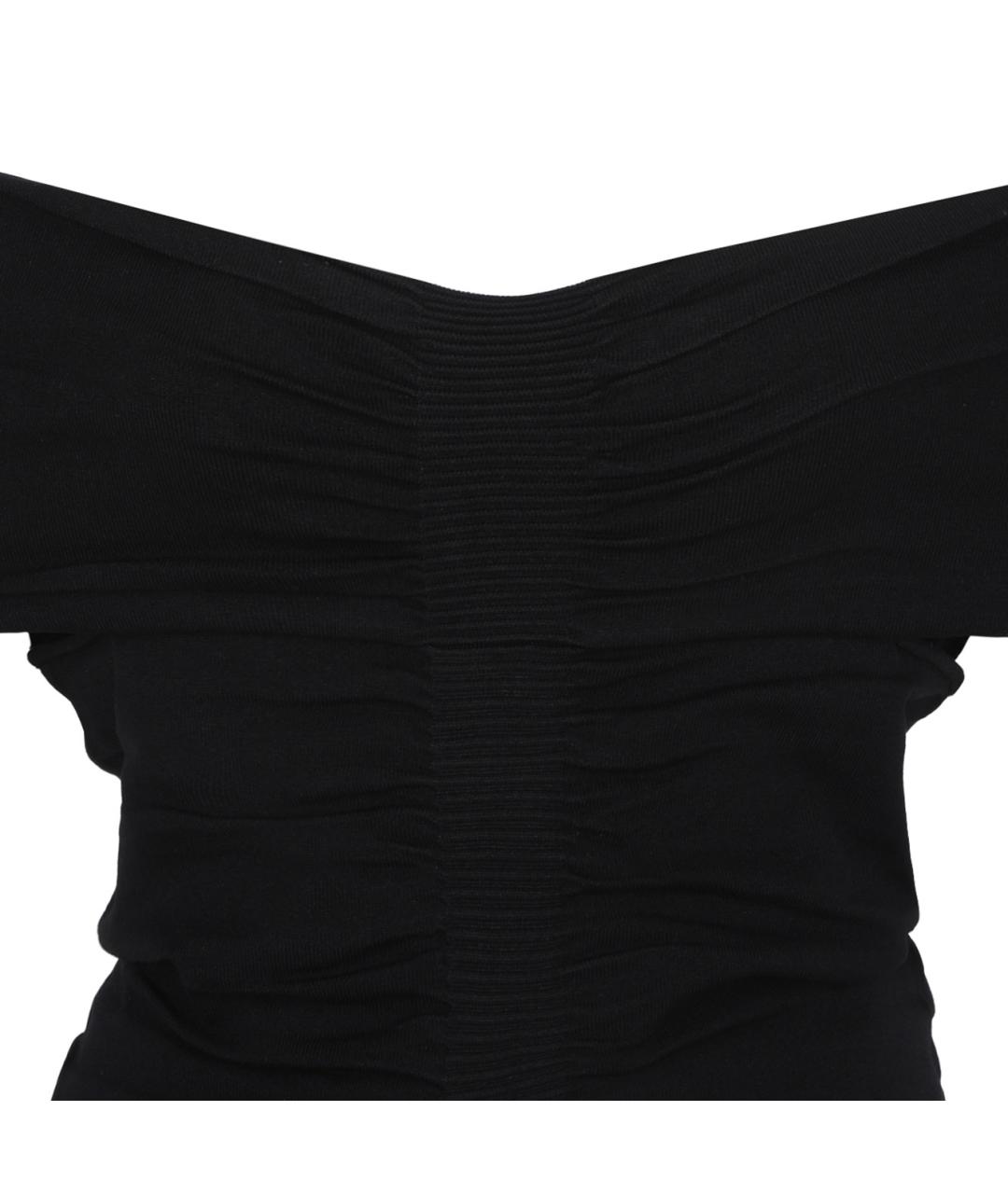 ALEXANDER WANG Черное полиэстеровое повседневное платье, фото 3