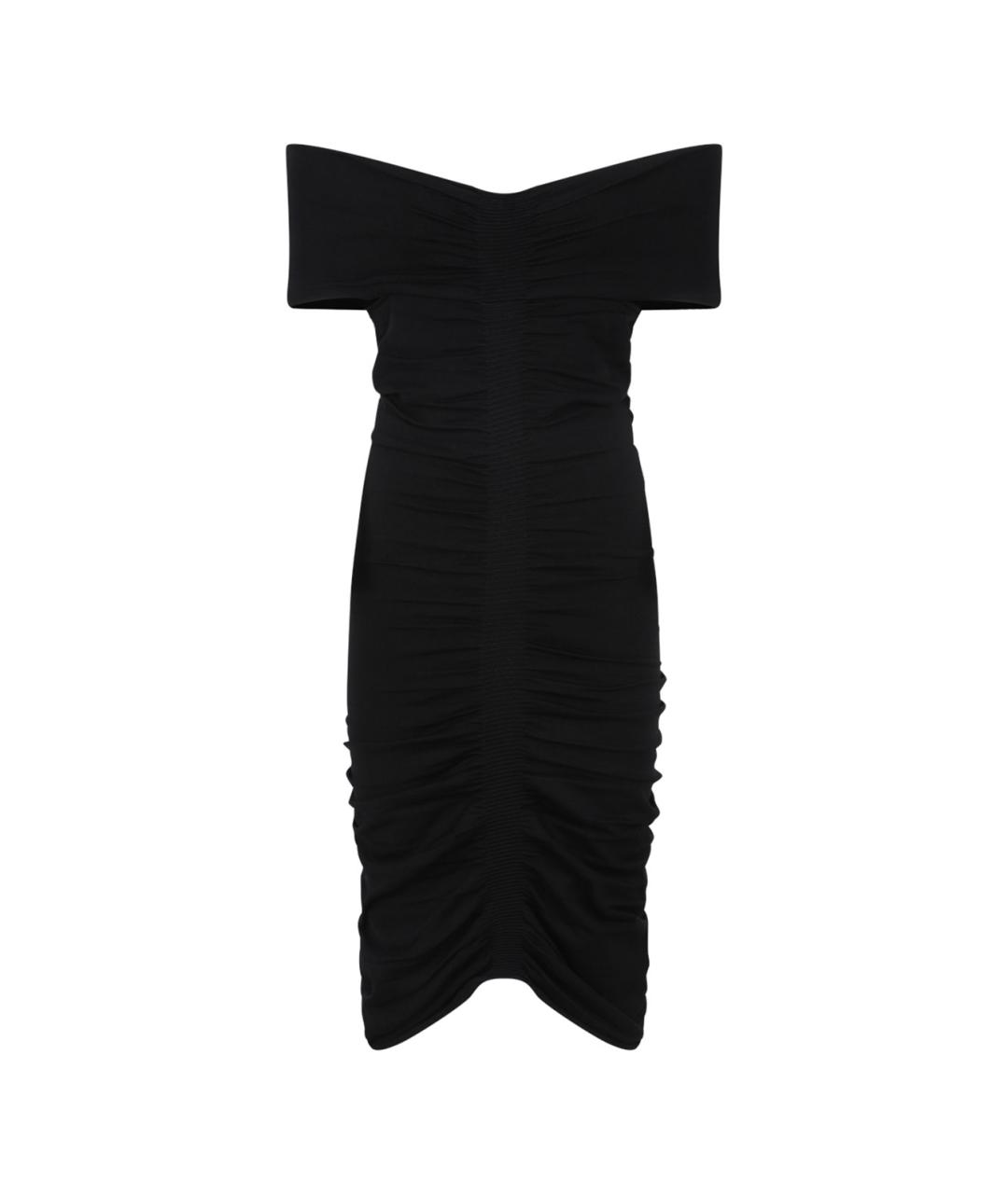 ALEXANDER WANG Черное полиэстеровое повседневное платье, фото 1