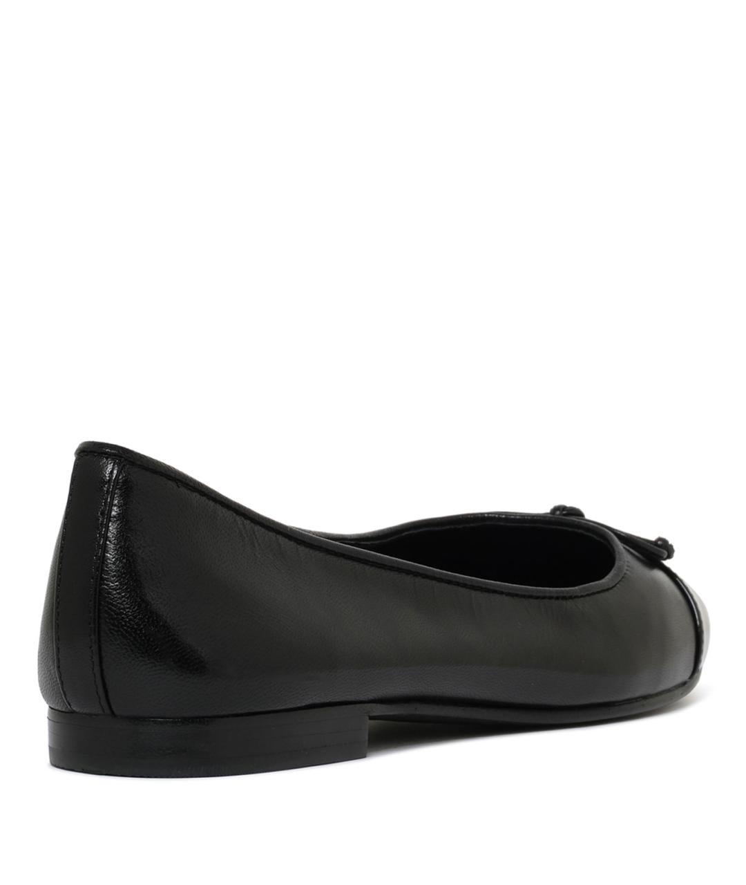 TORY BURCH Черные кожаные балетки, фото 3
