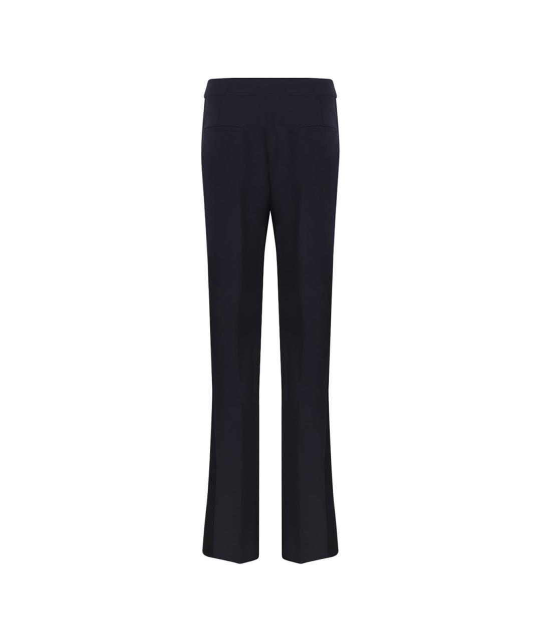 MAX MARA Темно-синие прямые брюки, фото 2