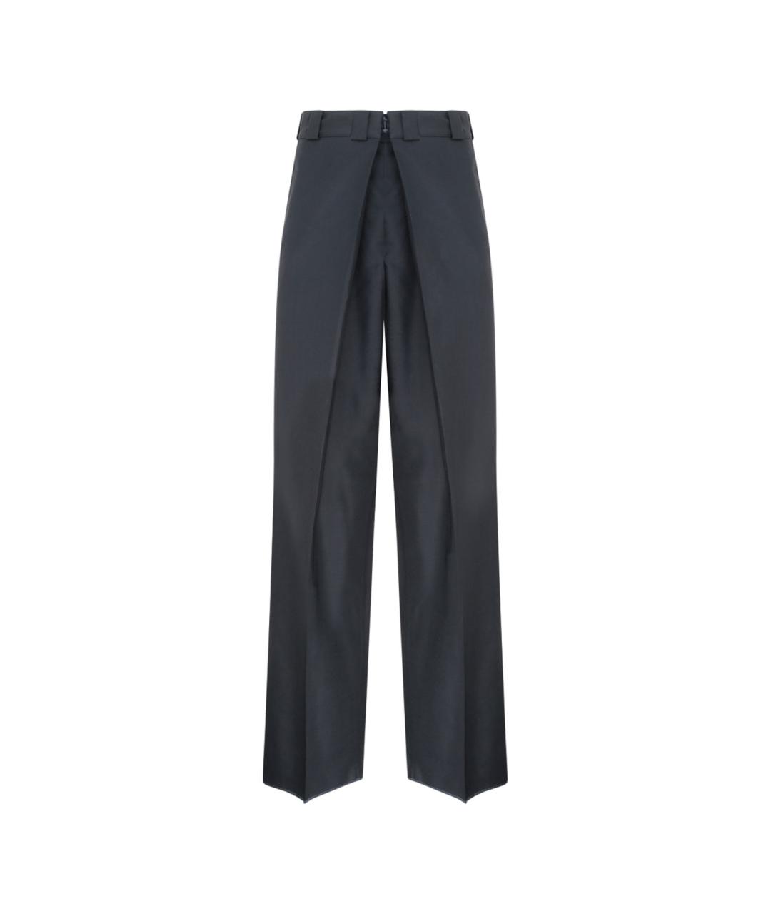 GIVENCHY Темно-синие шерстяные повседневные брюки, фото 1