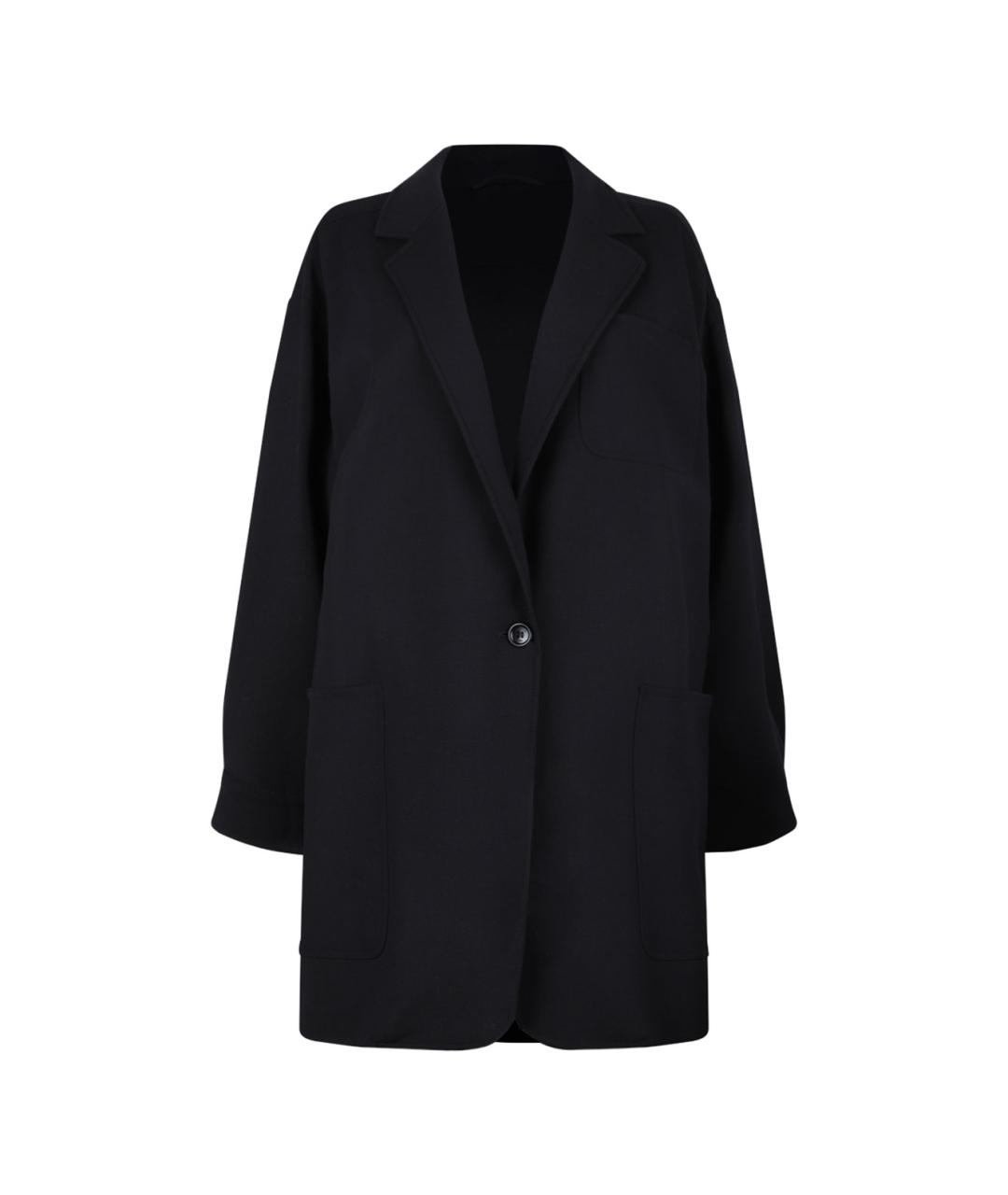 MAX MARA Черное шерстяное пальто, фото 1