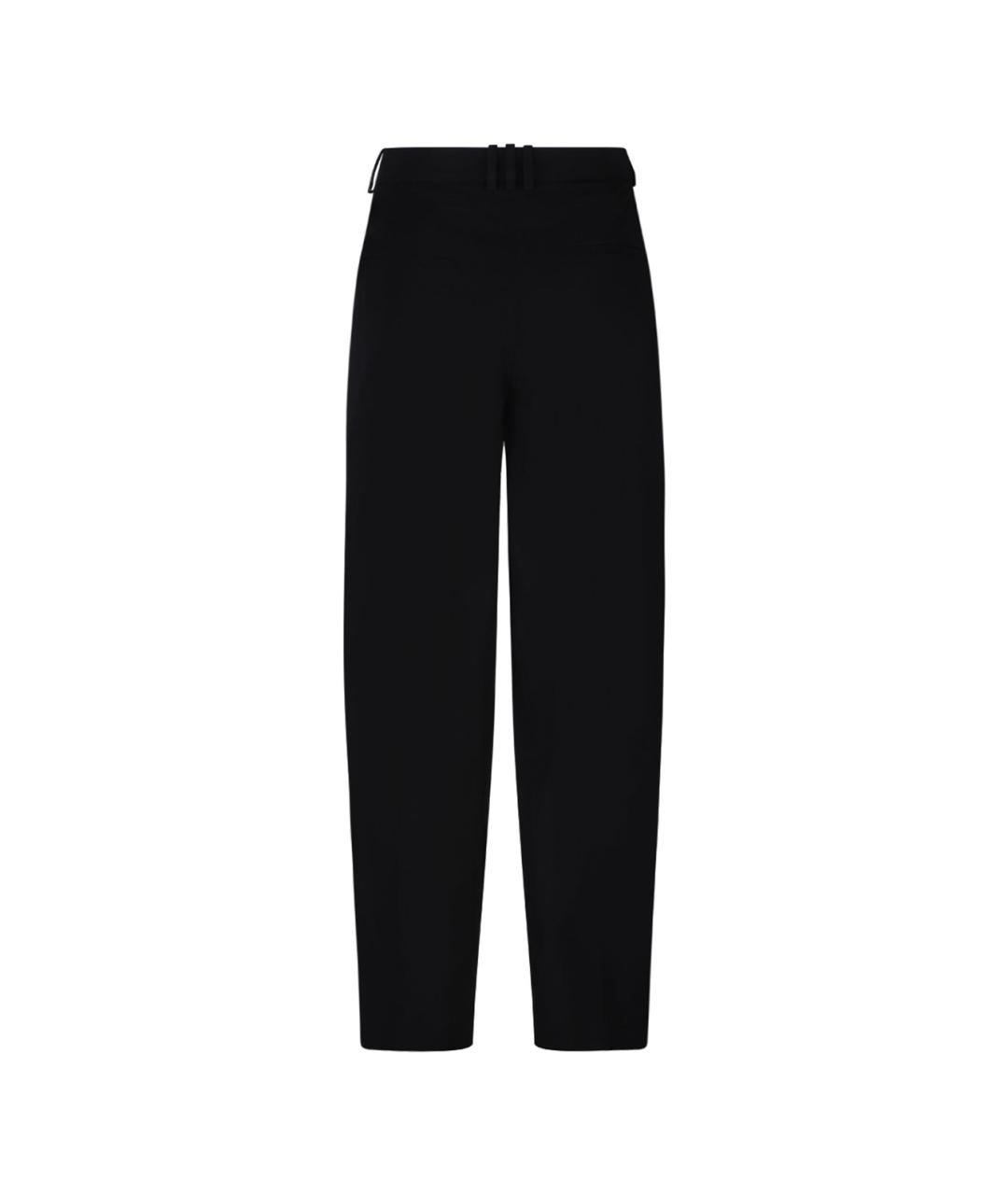 BALMAIN Черные шерстяные повседневные брюки, фото 2