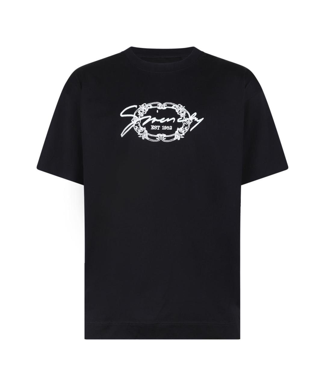 GIVENCHY Черная хлопковая футболка, фото 1