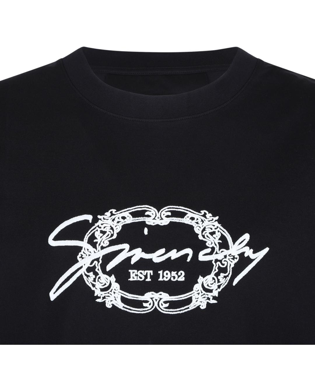 GIVENCHY Черная хлопковая футболка, фото 3