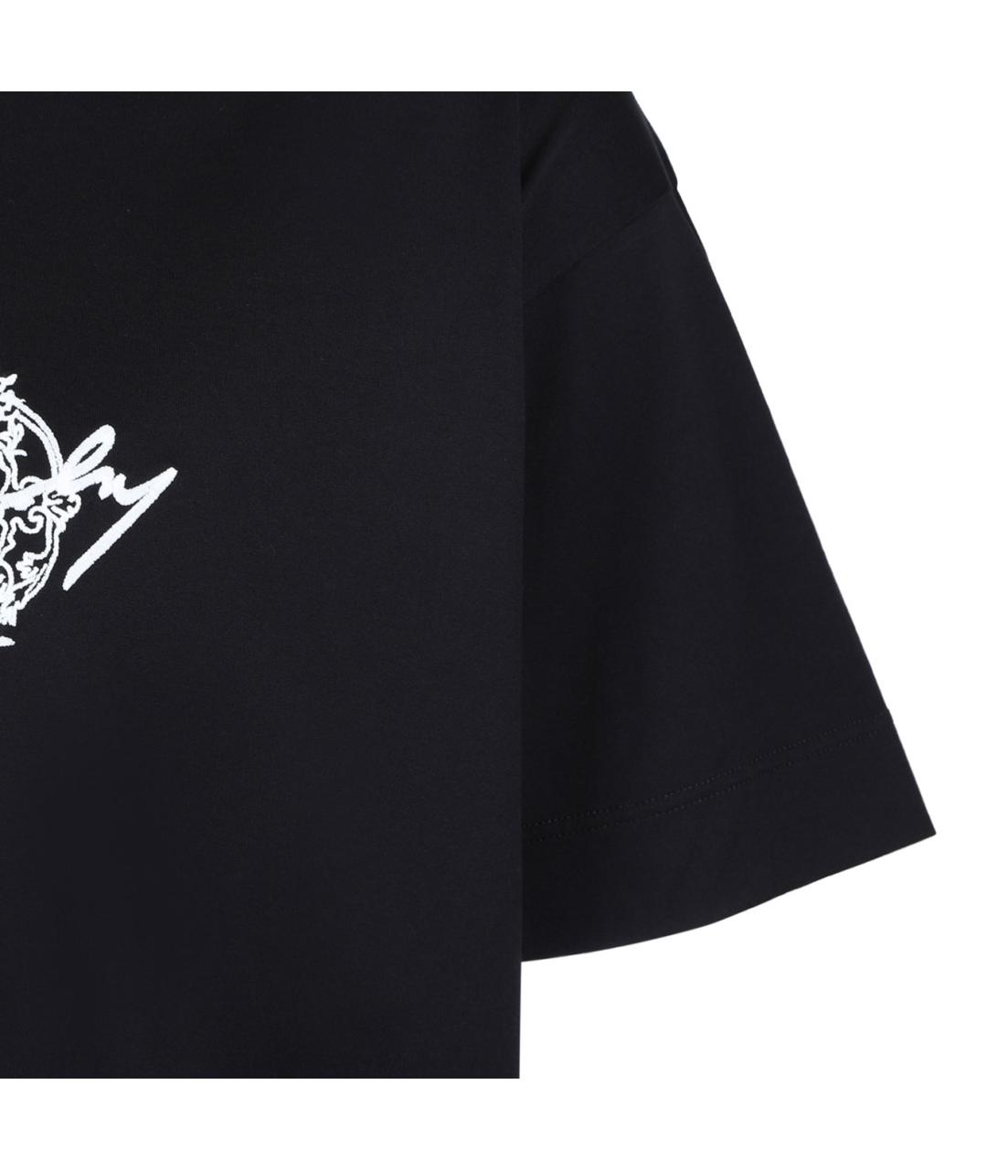 GIVENCHY Черная хлопковая футболка, фото 4