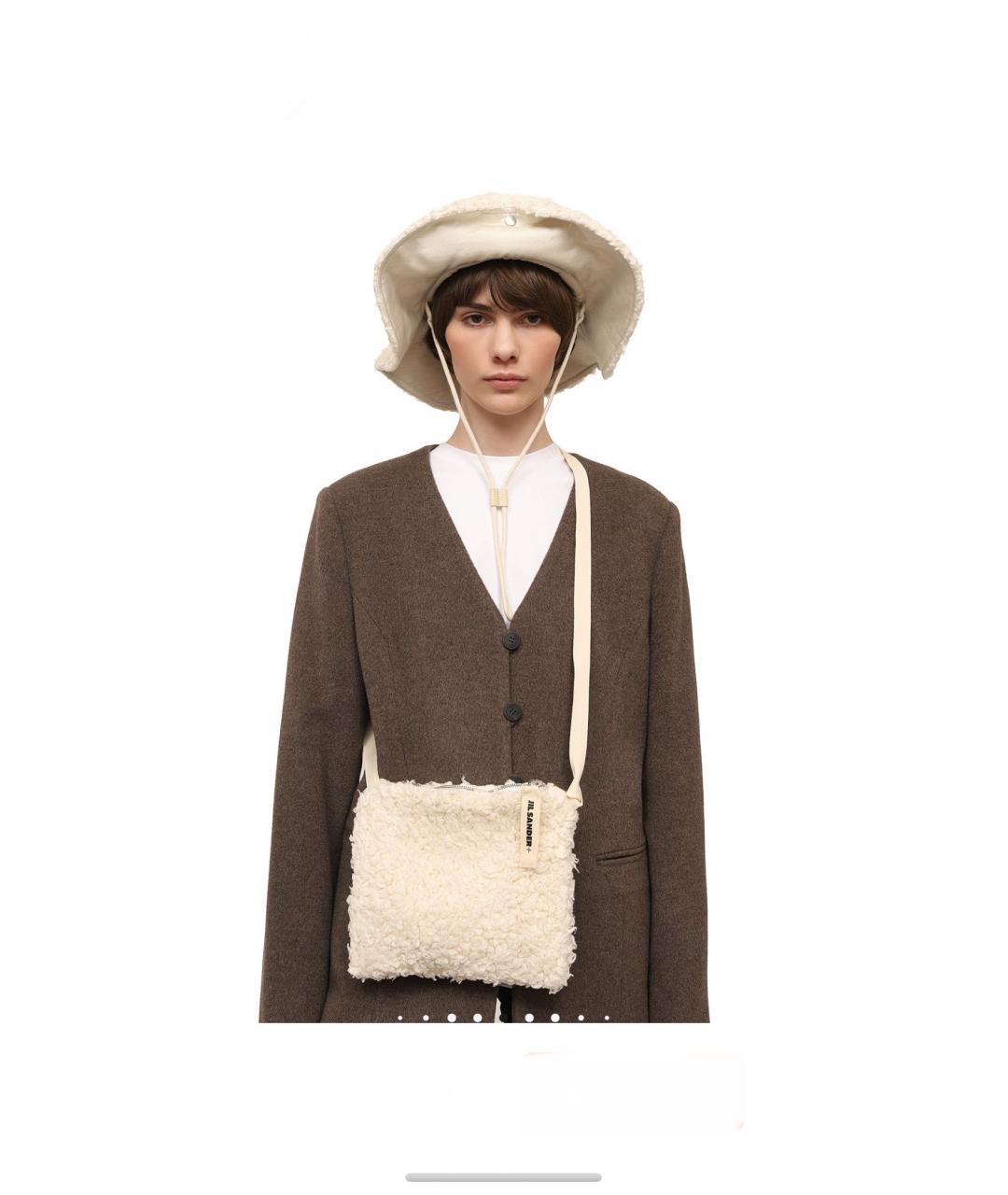 JIL SANDER Белая хлопковая шляпа, фото 6