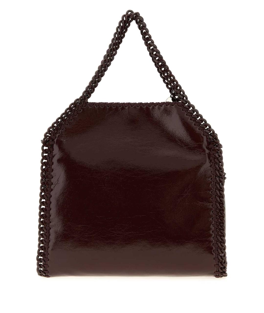 STELLA MCCARTNEY Бордовая синтетическая сумка с короткими ручками, фото 3
