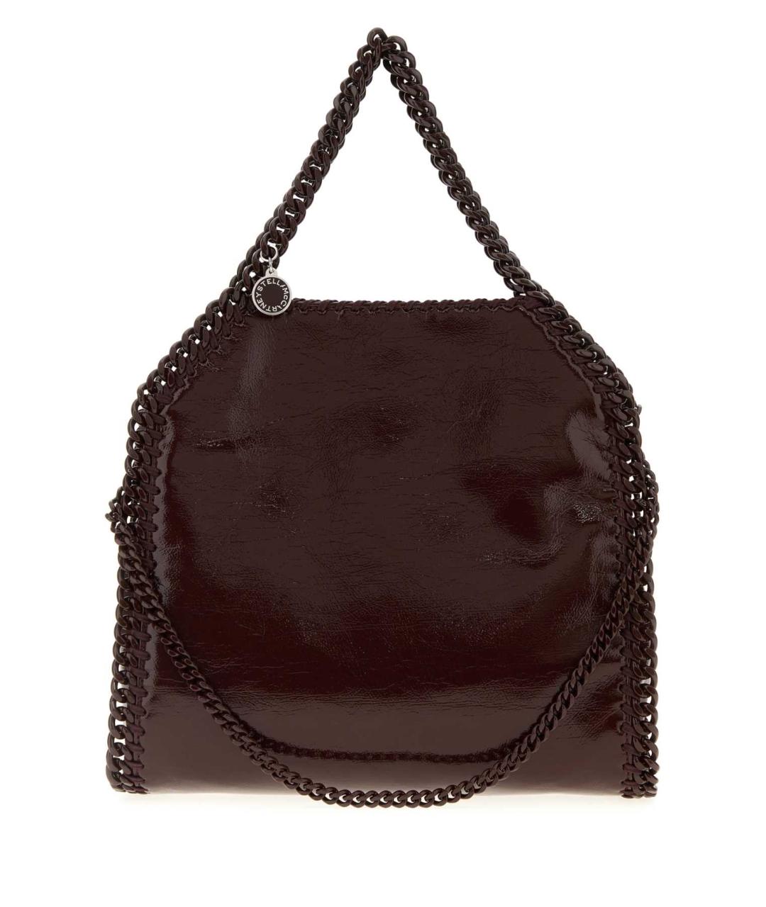 STELLA MCCARTNEY Бордовая синтетическая сумка с короткими ручками, фото 1