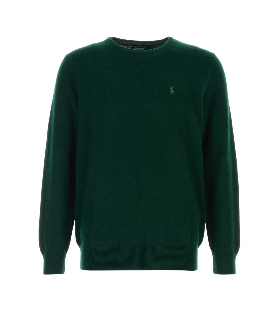 POLO RALPH LAUREN Зеленый шерстяной джемпер / свитер, фото 1