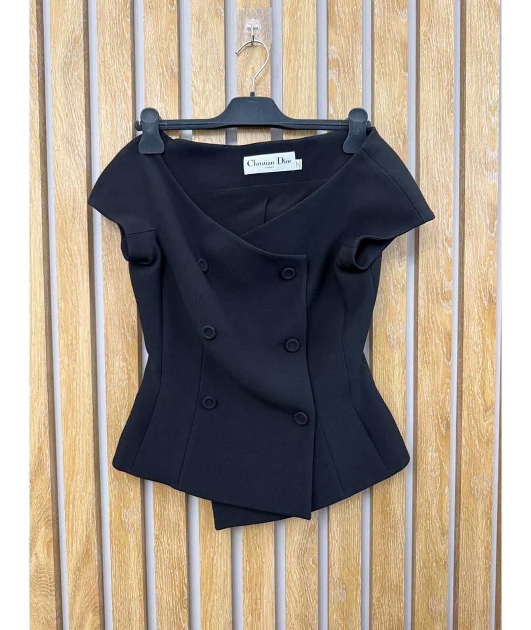 CHRISTIAN DIOR Черный жилет, фото 4