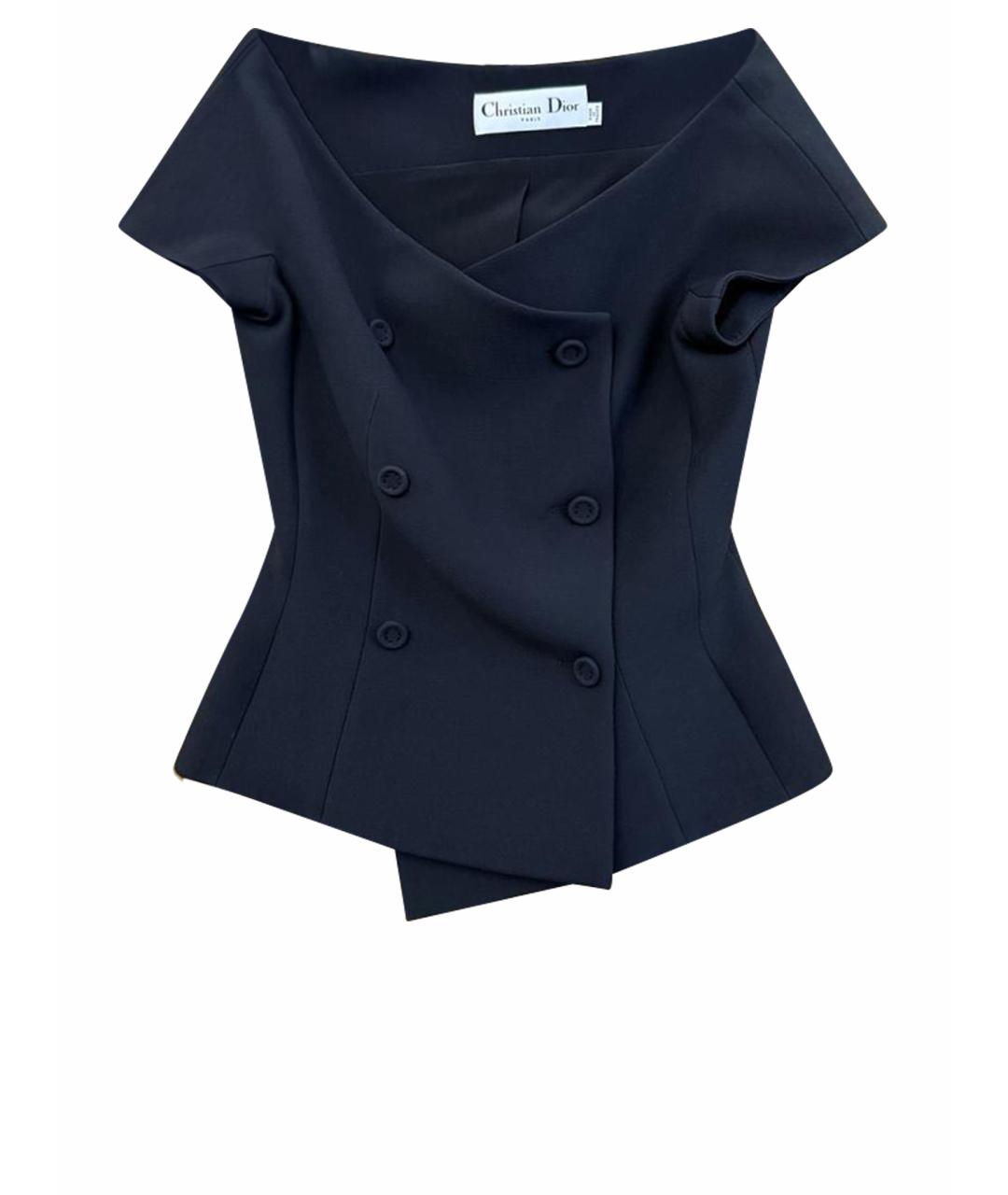 CHRISTIAN DIOR Черный жилет, фото 1