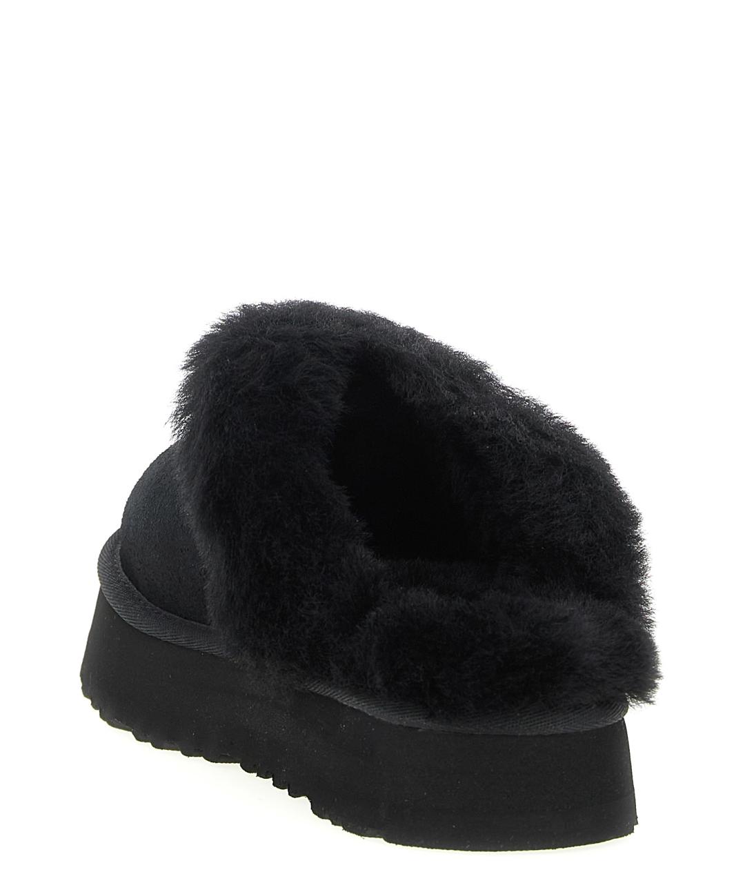 UGG AUSTRALIA Черные кожаные сабо, фото 3