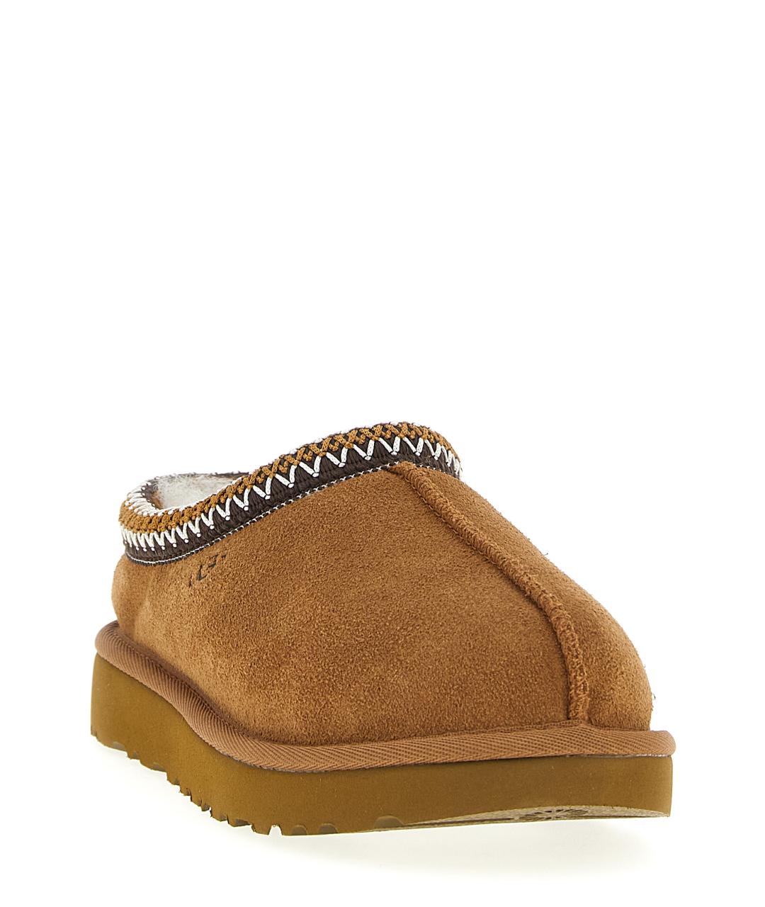 UGG AUSTRALIA Коричневые кожаные сабо, фото 2