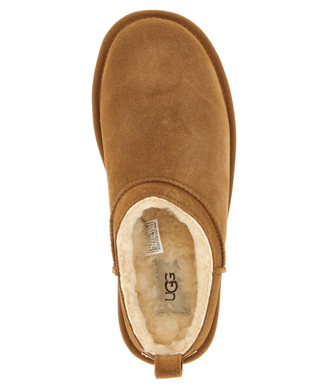 UGG AUSTRALIA Коричневые замшевые ботинки, фото 4