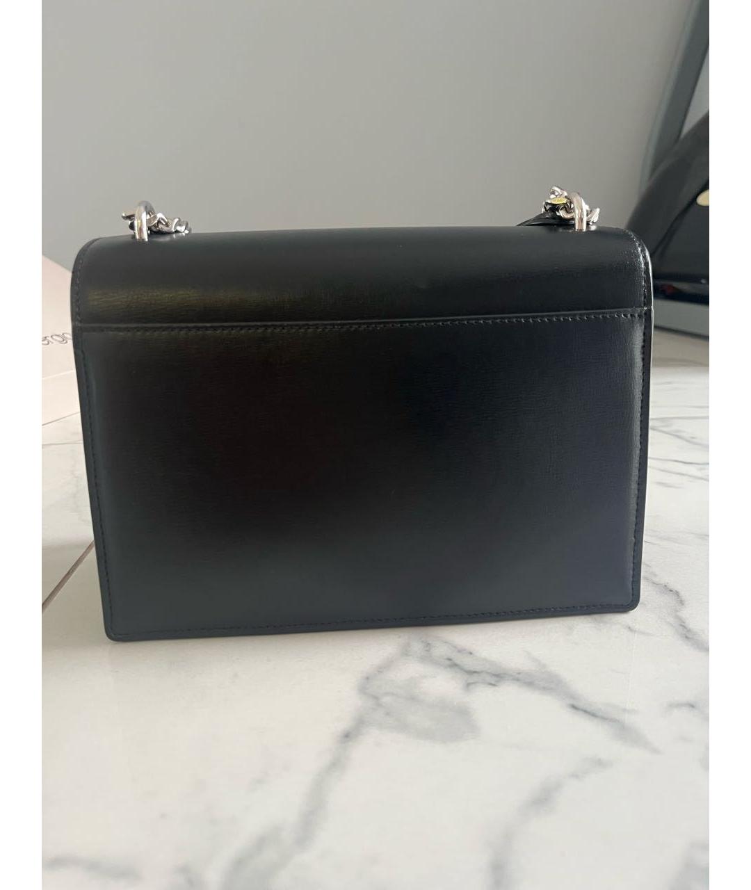 SAINT LAURENT Черная кожаная сумка через плечо, фото 3