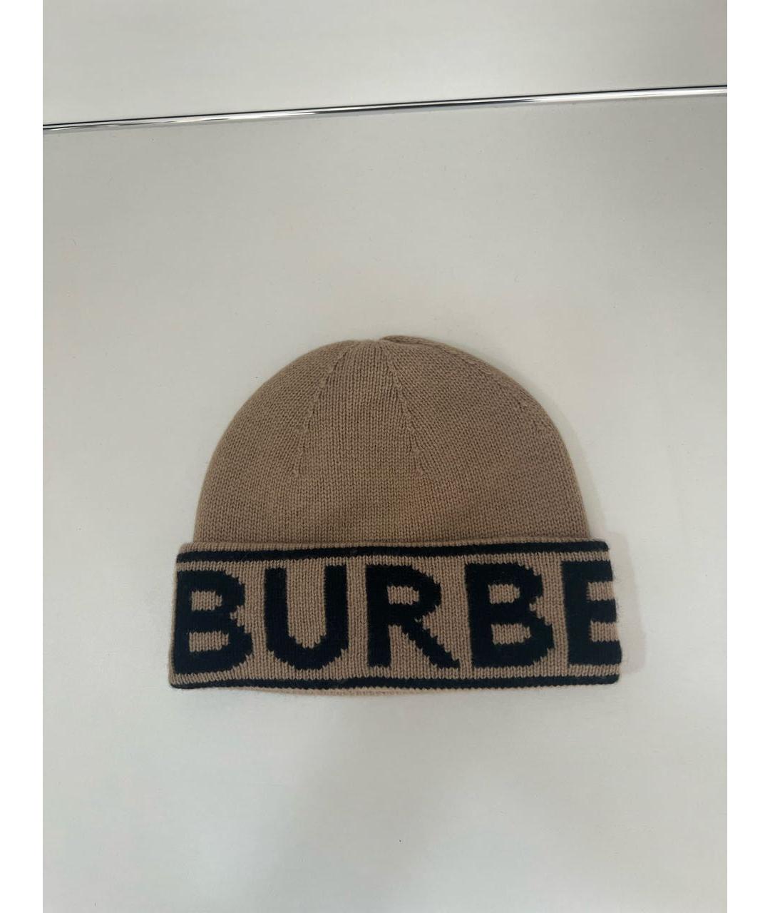 BURBERRY Коричневая кашемировая шапка, фото 8