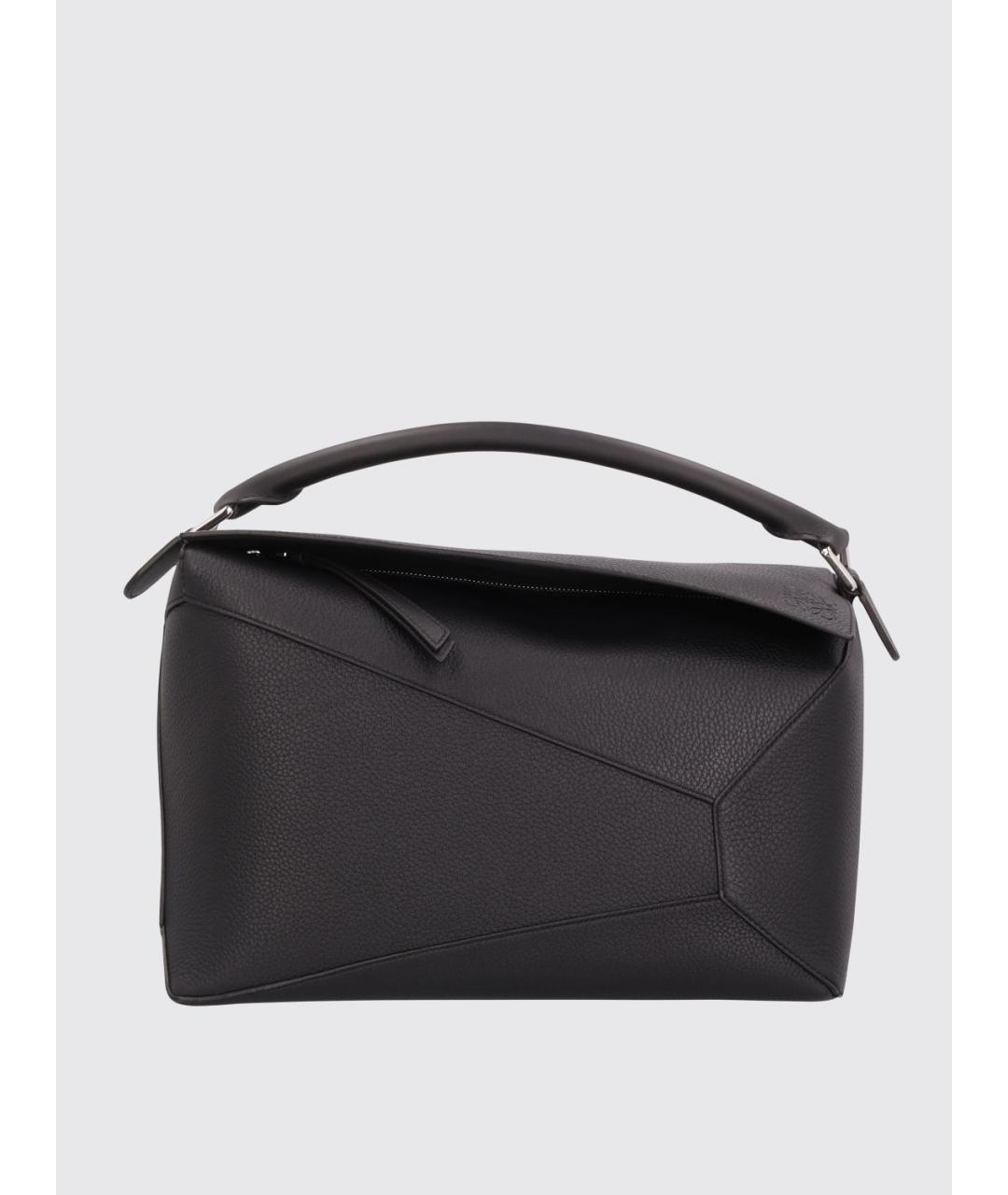 LOEWE Черная кожаная сумка на плечо, фото 4